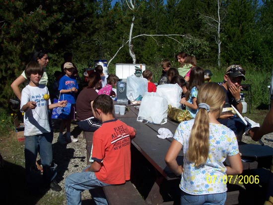 2006 family reunion in Yellowstone National Park